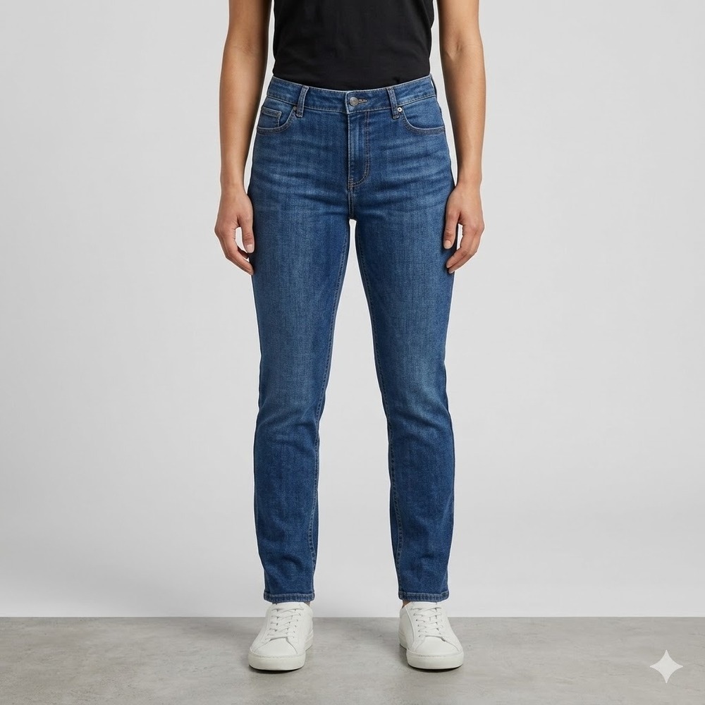 Alloy Apparel Slim Straight Tall Denim Jeans Size 20x35 Medium Dark Wash‎